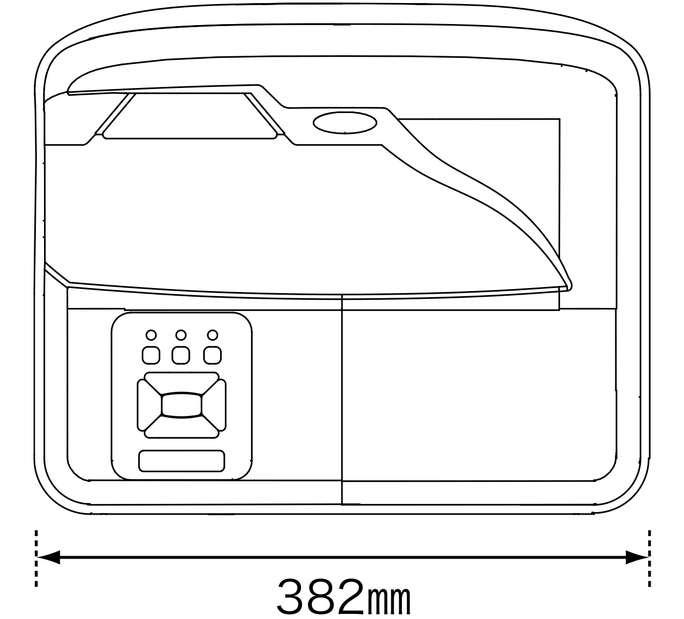 幅382mm