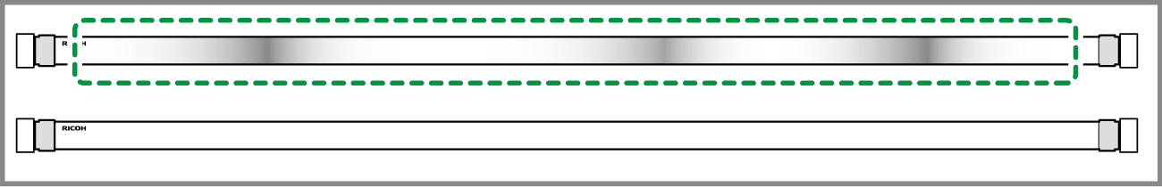 画像：3ブロックが不点灯
