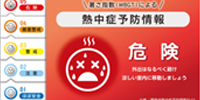 観測地点（環境省）の暑さ指数の予測値に応じた最新データに基づくコンテンツのイメージ