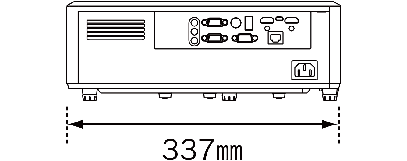 幅337mm
