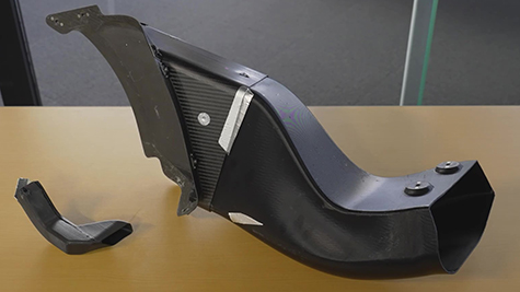 ブレーキ冷却用のダクト