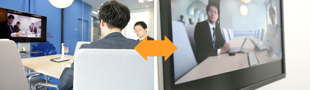 画像：RICOH UCSのご導入により、東京にいながら多い日は3回、全国のお客様との商談に参加。
