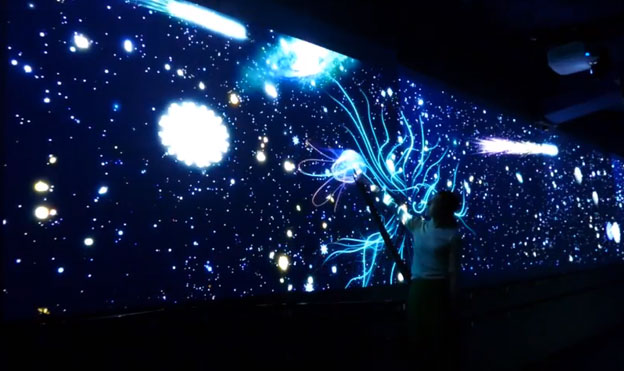 画像：「弾けて音を奏でる星たち」。