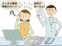 非効率な入力作業の繰り返しでケアレスミスも