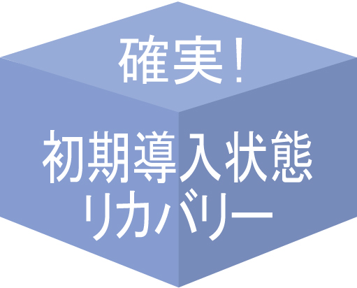 確実! 初期導入状態リカバリー