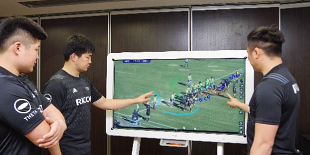画像：社内実践（リコーブラックラムズ）