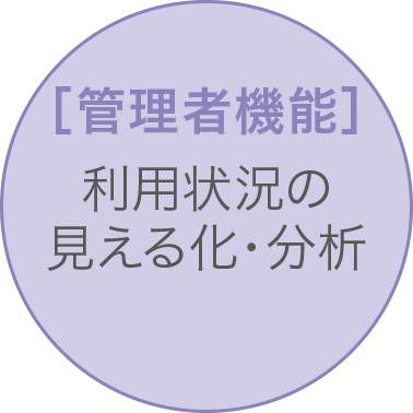 [管理者機能] 利用状況の見える化・分析