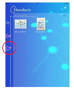 画像：iPad/iPhoneからPC側の配信文書の閲覧