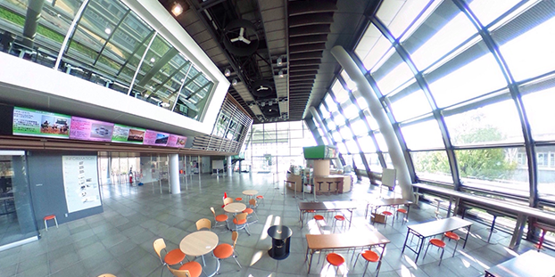 画像：360°画像によるクラウドサービス 