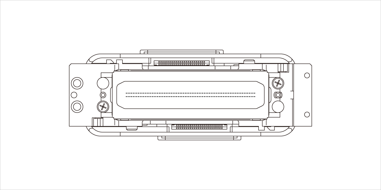 幅：約61.8ミリメートル、奥行：約23.3ミリメートル、高さ：約40.5ミリメートル