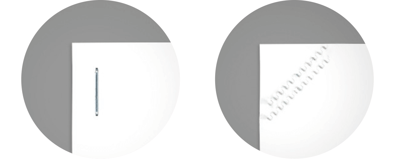 針あり・針なしの比較イメージ