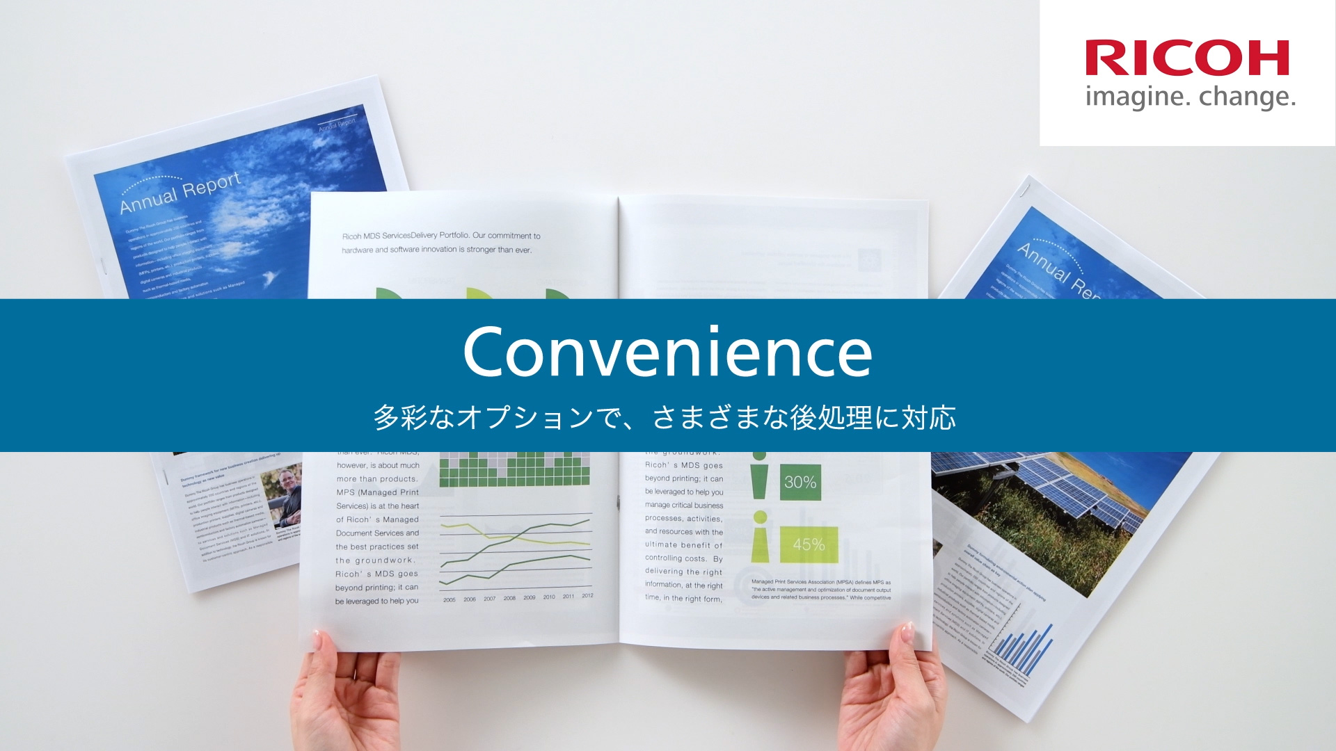 動画：Convenience 多彩なオプションで、さまざまな後処理に対応