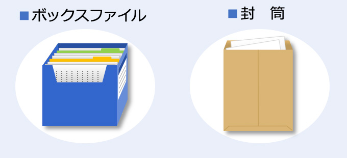 画像2：ボックスファイル 封筒