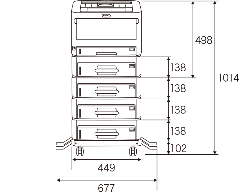 設置に必要な寸法