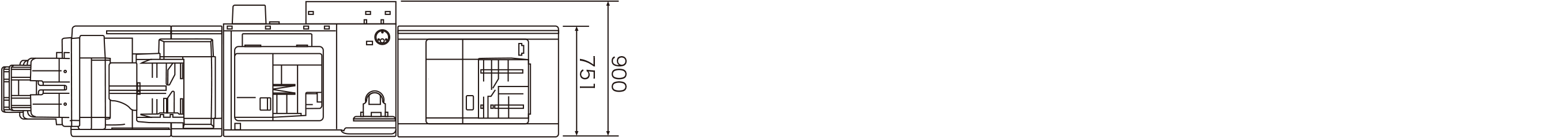奥行き900