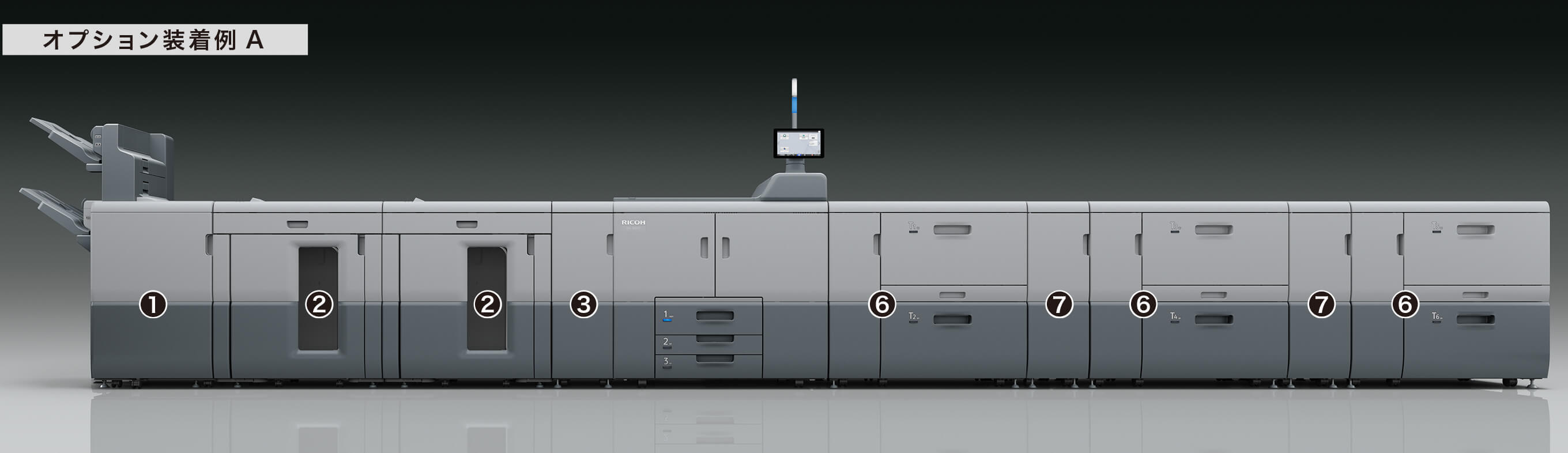 オプション装着例Aの図
