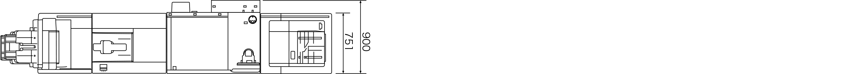 奥行き900