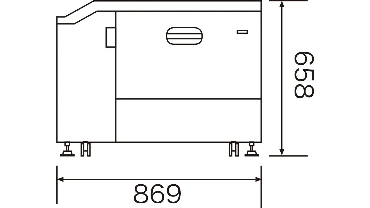 設置に必要な⼨法図