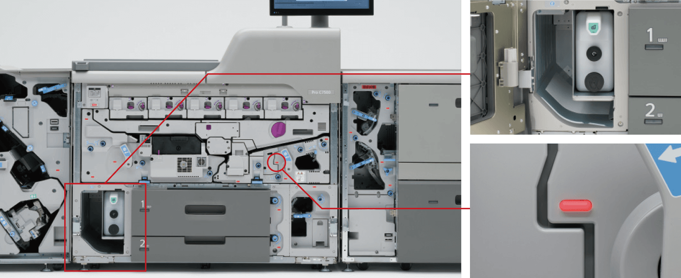 画像：紙詰まりによるダウンタイムを短縮