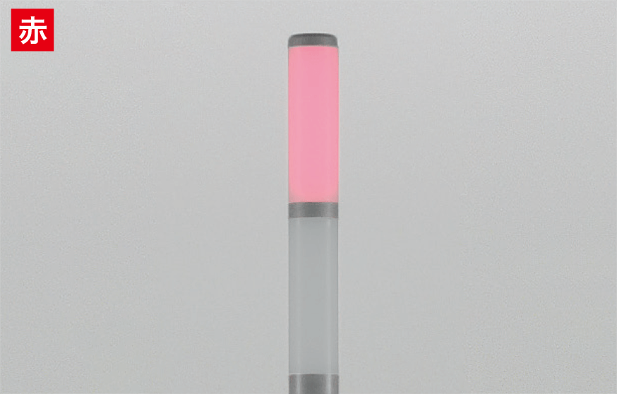 画像2：光で異常を知らせるオペレーターコールライトを標準装備