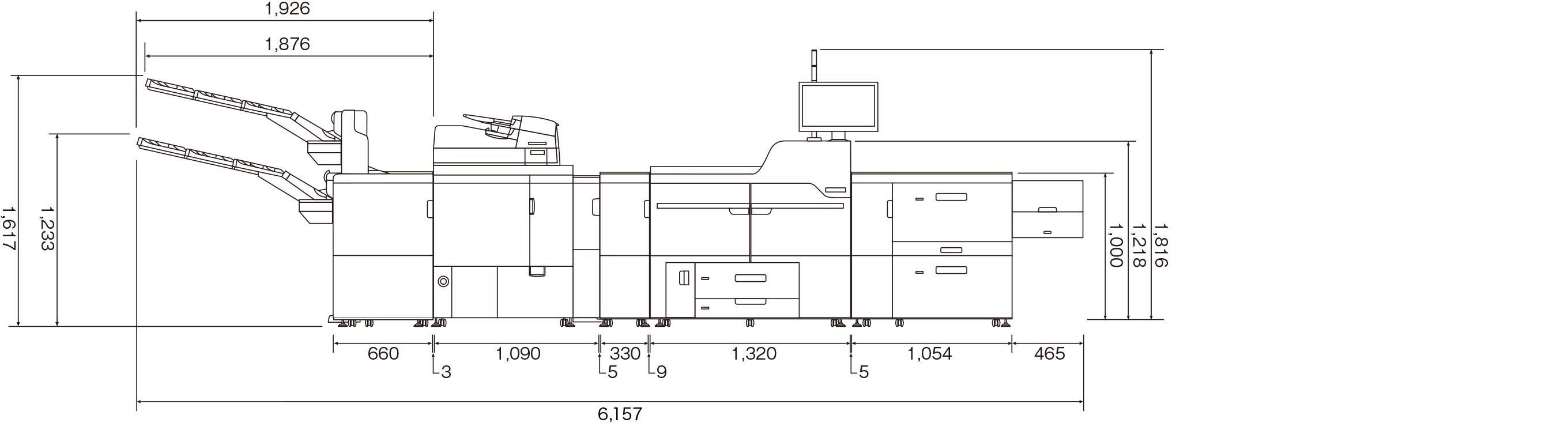 画像：オプション装着時の寸法②