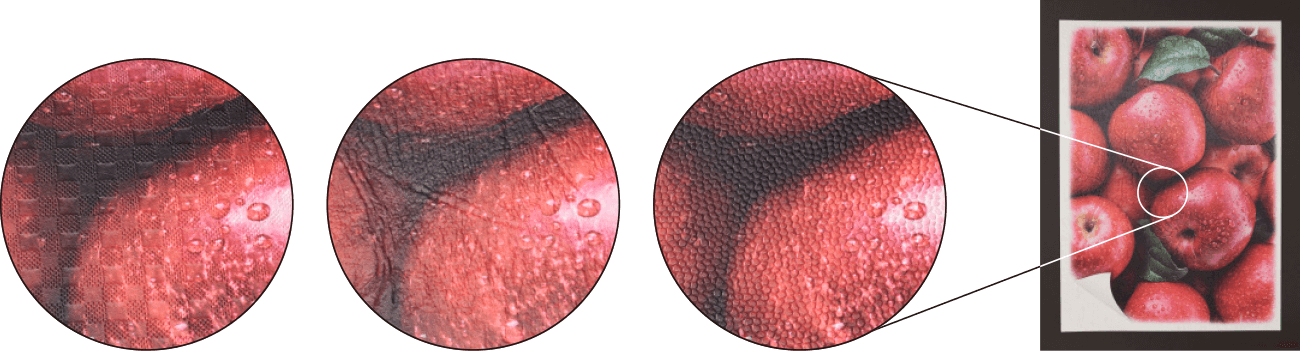 画像：様々な凹凸用紙に対応