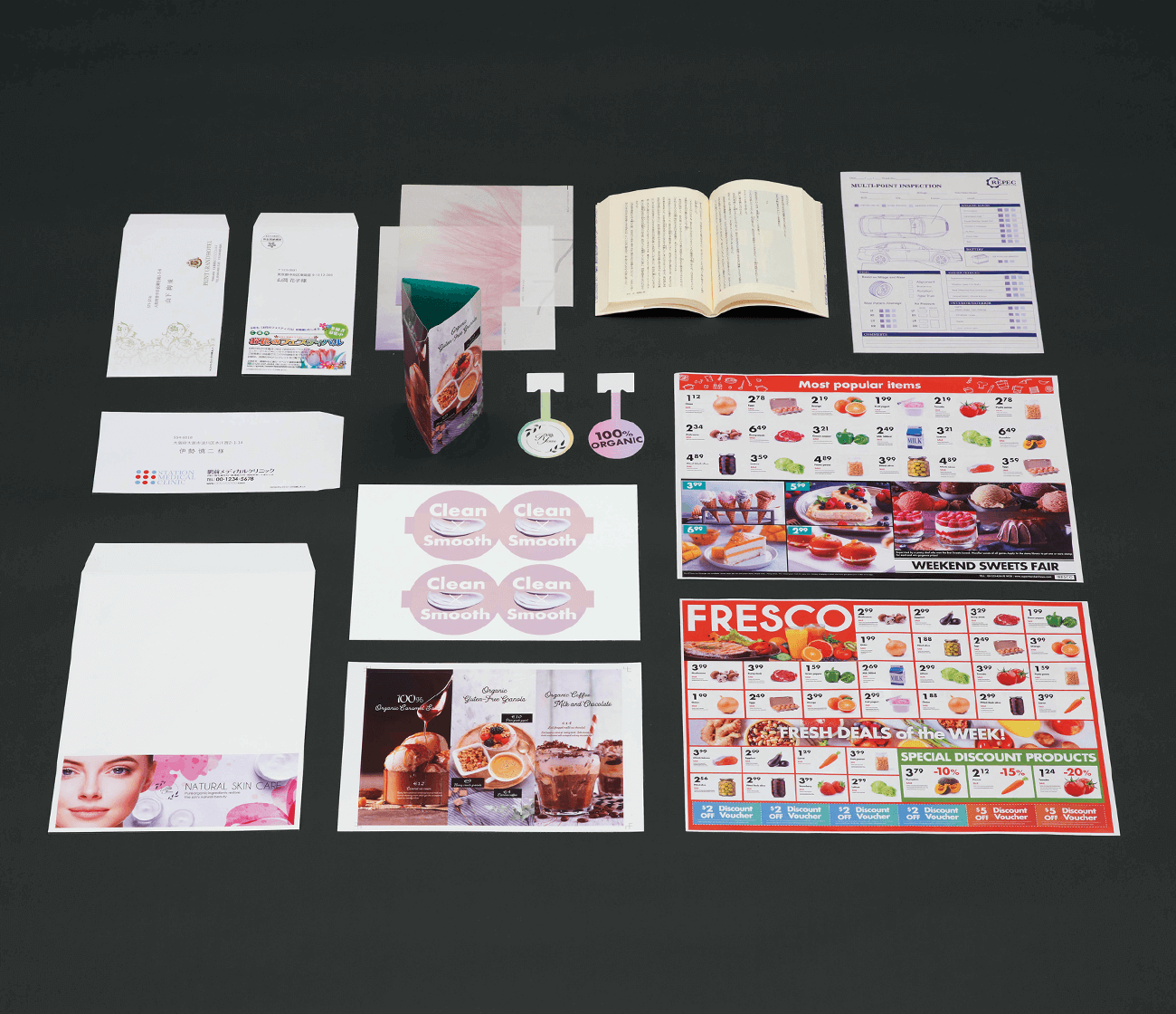 画像1：薄紙・封筒・合成紙対応にも優れた摺動定着方式