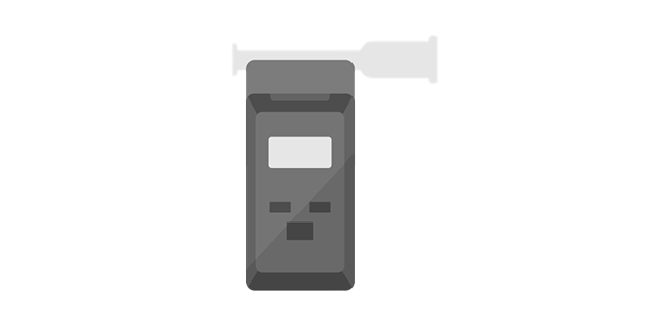 画像：アルコール検知器