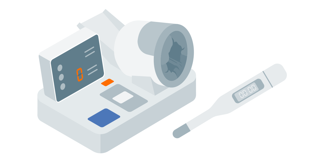 画像：血圧計・体温計