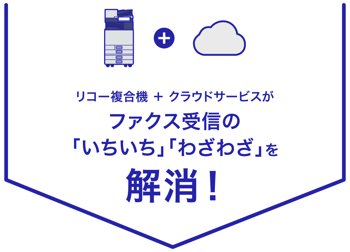 リコー複合機＋クラウドサービスがファクス受信の「いちいち」「わざわざ」を解消！