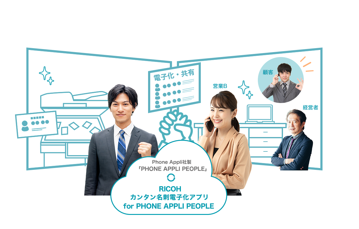 RICOHカンタン名刺電子化アプリfor PHONE APPLI PEOPLE