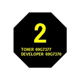 2 TONER 69G7377 DEVELOPER 69G7370